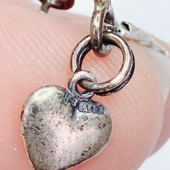 VTG 1960s Sterling Silver Amazonite Quartz Gemstone Beaded Crystal Necklace - Picture 8 of 14